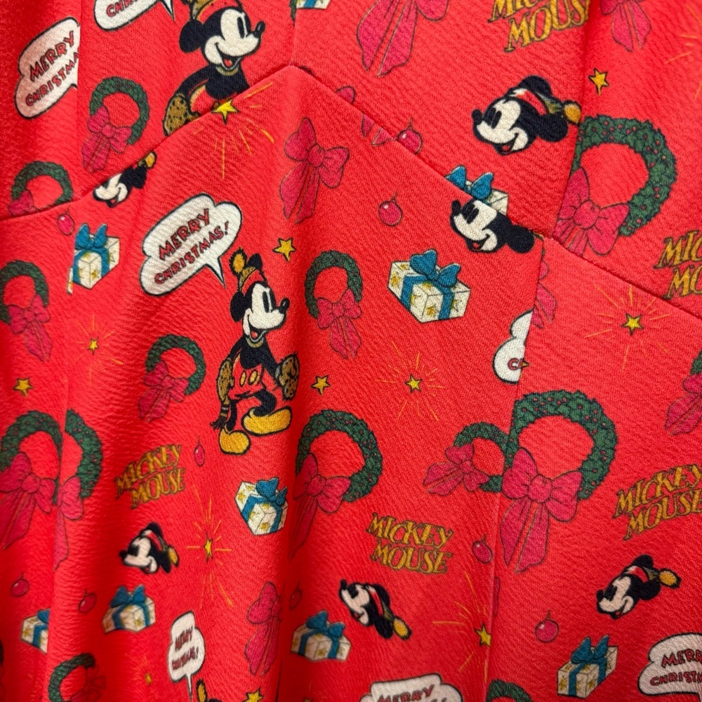 Disney | Unique Vintage Mickey and Minnie Christmas Dress - Picture 3 of 6